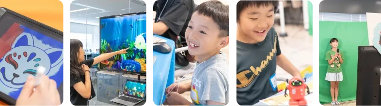 マインクラフト・デジタル水族館・ロボット・VRなど、SOZOWフェスの体験風景5枚