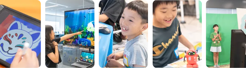 マインクラフト・デジタル水族館・ロボット・VRなど、SOZOWフェスの体験風景5枚